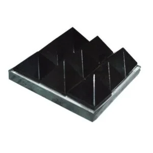 Black Obsidian 9 Pyramid Plate