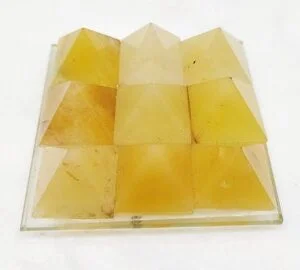 Yellow Aventurine Pyramid Plate