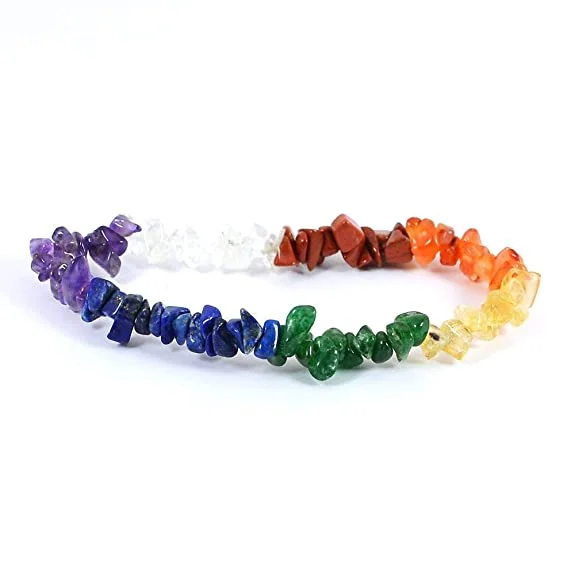 Shop Wholesale Seven Chakra Chips Bracelets