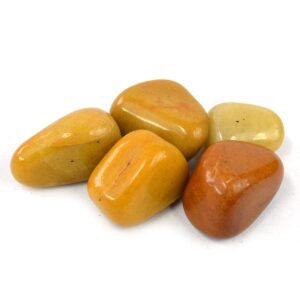 Yellow Jasper Camel Agate Tumbled Stone