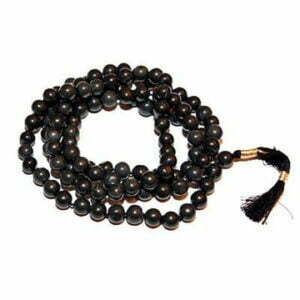 Black Agate Japmala Necklace