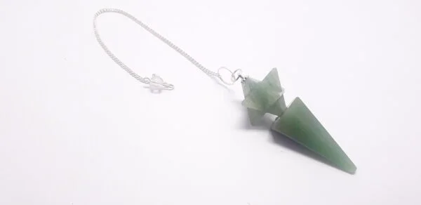 Green Jade Healing Crystal Pendulum