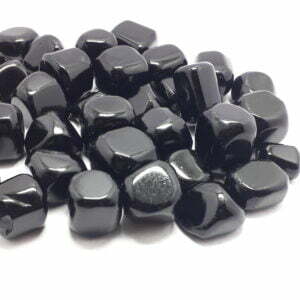 Jet Black Obsidian Tumbled Stone