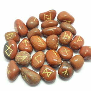 Red Jasper Tumble Stone Runes