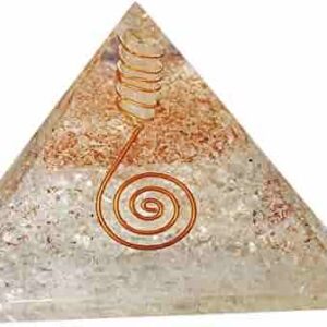 Natural Stone Clear Quartz Orgone Pyramid for Sale-Metaphysical Wholesale Supplier