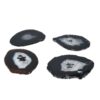 Black Agate Coasters-Gemstone Coaster-Agate Home Ware