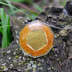 Harmony Haven Camel Jasper Tree of Life Orgonite Dodecahedron" – Your Gateway to Serenity