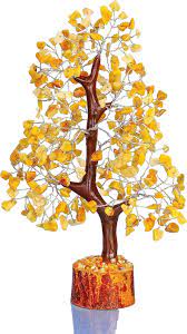 Golden Quartz Crystals Tree For Christmas Decoration-Gem Trees