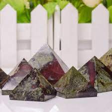 Hand polished Wholesale Dragon Blood Gemstone Pyramid