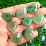 Highly Hand polished Green Aventurine Puffy Heart-Crystal Hearts