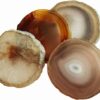Natural Agate Coasters for table decoration-natural agate stone coasters