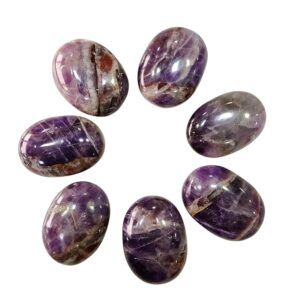 Natural Crystal Chevron Amethyst Pillow Palm Stone For Sale-Quartz Crystal Palm Stones