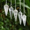 Natural Crystal Clear Quartz Gemstone Pendulums