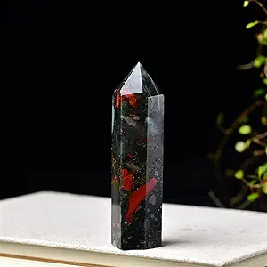 Natural Stone African Blood stone Healing Obelisk Points-Crystal Obelisk Points-Gemstone Obelisk Points