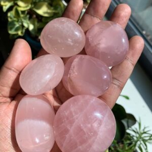 Natural Stone Selenite Gallet Palm Stones For Healing-Gallet Palm Stones - Crystal Gallet Palm Stones