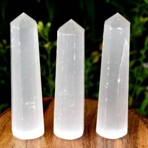 Natural Stone Selenite Points-Obelisk Points-Crystal Obelisk Points-Gemstone Obelisk Points