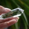 Natural Water Clear Quartz Crystal 24 Sided Small Vogel Massage Wand