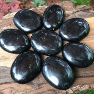 New Age Black Tourmaline Large Palm Stones