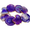 Purple Color Bulk Agate Slices Coasters Wholesale