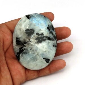 Rainbow Moonstone Flashy Pocket Stone Palm Stones