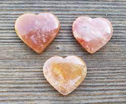 Red Aventurine Crystal Gemstone Puffy Heart-Crystal Hearts-Red Aventurine Hearts