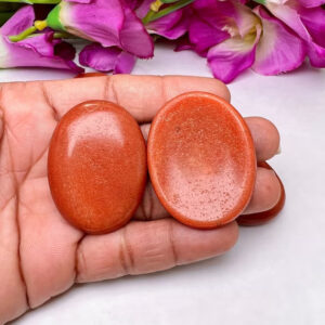 Red Aventurine Crystal Palm Stones Pocket Stones