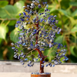 Celestial Harmony Gemstone Bonsai - Illuminate Your Space with Handcrafted Lapis Lazuli Elegance