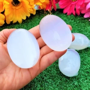 Selenite Crystal Palm Stones Pocket Stones