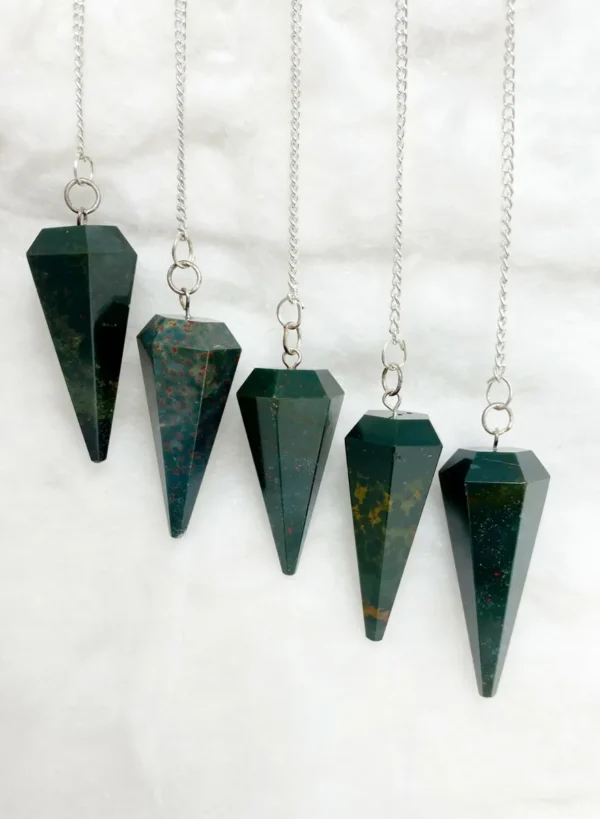 Wholesale Blood Stone Crystal Pendulum For Dowsing