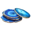 Wholesale Blue Agate Slice Coasters for Sale