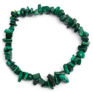 Wholesale Malachite Gemstone Chip Bracelets