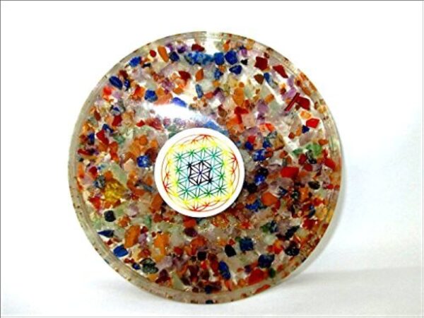 Wholesale Mix Crystal Flower of Life Orgonite Coaster
