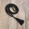 Wholesale Natural Black Onyx 8MM Gemstone Beads Prayer Mala (108 Beads)