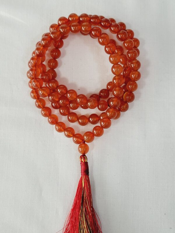 Wholesale Natural Carnelian 8MM Gemstone Beads Prayer Mala ( 108 Beads )