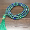 Wholesale Natural Chrysocolla 8MM Gemstone Beads Prayer Mala (108 Beads)