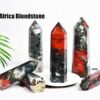 Radiant Earth Elegance - African Blood Stone Obelisk Collection