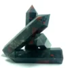 Wholesale Natural Crystal Blood Stone Faceted Massage Wands