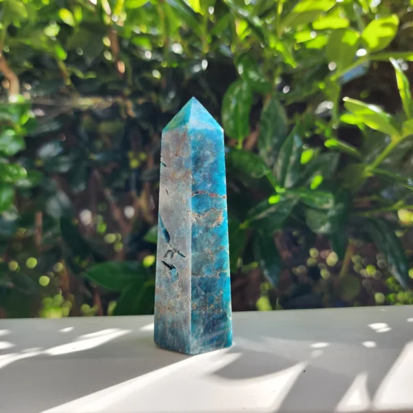 Wholesale Natural Crystal Blue Apatite Free Form Tower