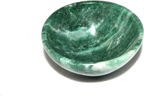 Wholesale Natural Crystal Green Jade Gemstone Bowl