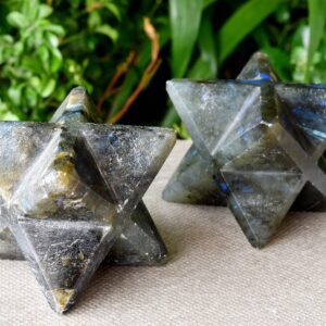 Wholesale Natural Crystal Stone Labradorite Merkaba Stars