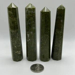 Wholesale Natural Crystal Stone Vesuvianite Obelisk Tower