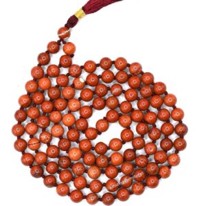 Wholesale Natural Fire Agate 8MM Gemstone Beads Prayer Mala ( 108 Beads )