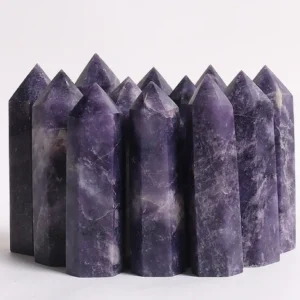 Wholesale Natural Lepidolite Obelisk Tower