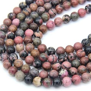 Wholesale Natural Rhodonite 6MM Gemstone Beads Prayer Mala (108 Beads)
