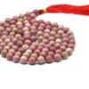 Wholesale Natural Rhodonite 8MM Gemstone Beads Prayer Mala (108 Beads)