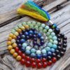 Wholesale Natural Seven Chakra Gemstone Beads Prayer Mala (108 Beads)