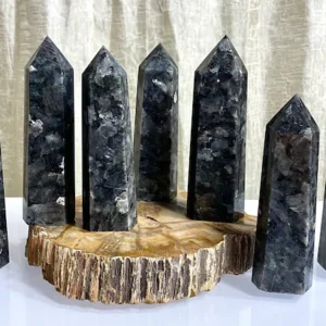 Wholesale Natural Stone Larvakite Obelisk Tower Points