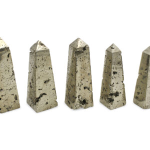 Wholesale Natural Stone Pyrite Fat Obelisk Points