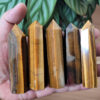Wholesale Natural Tiger Eye Double Terminated Obelisk Points