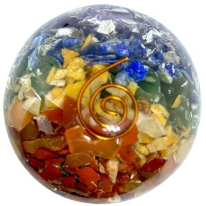 Wholesale Orgone Energy Seven Chakra Spheres for sale-Orgonite Energy Spheres for Healing